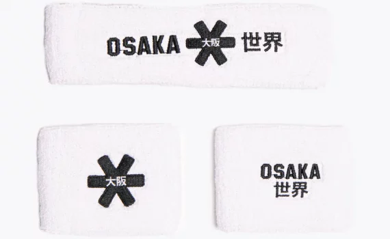 SWEAT BAND SET WHITE BLACK
