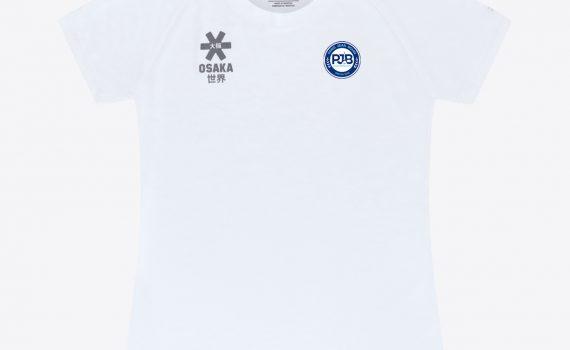 WOMEN TRN TEE SHORT SLEEVES S REC WHITE. TEE SHIRT ENTRAINEMENT PJB