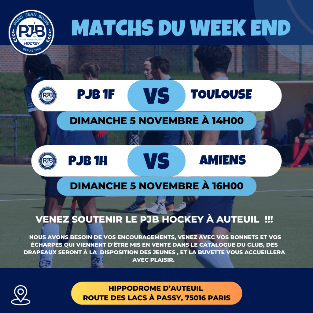 PJB HOCKEY // Matchs à domicile