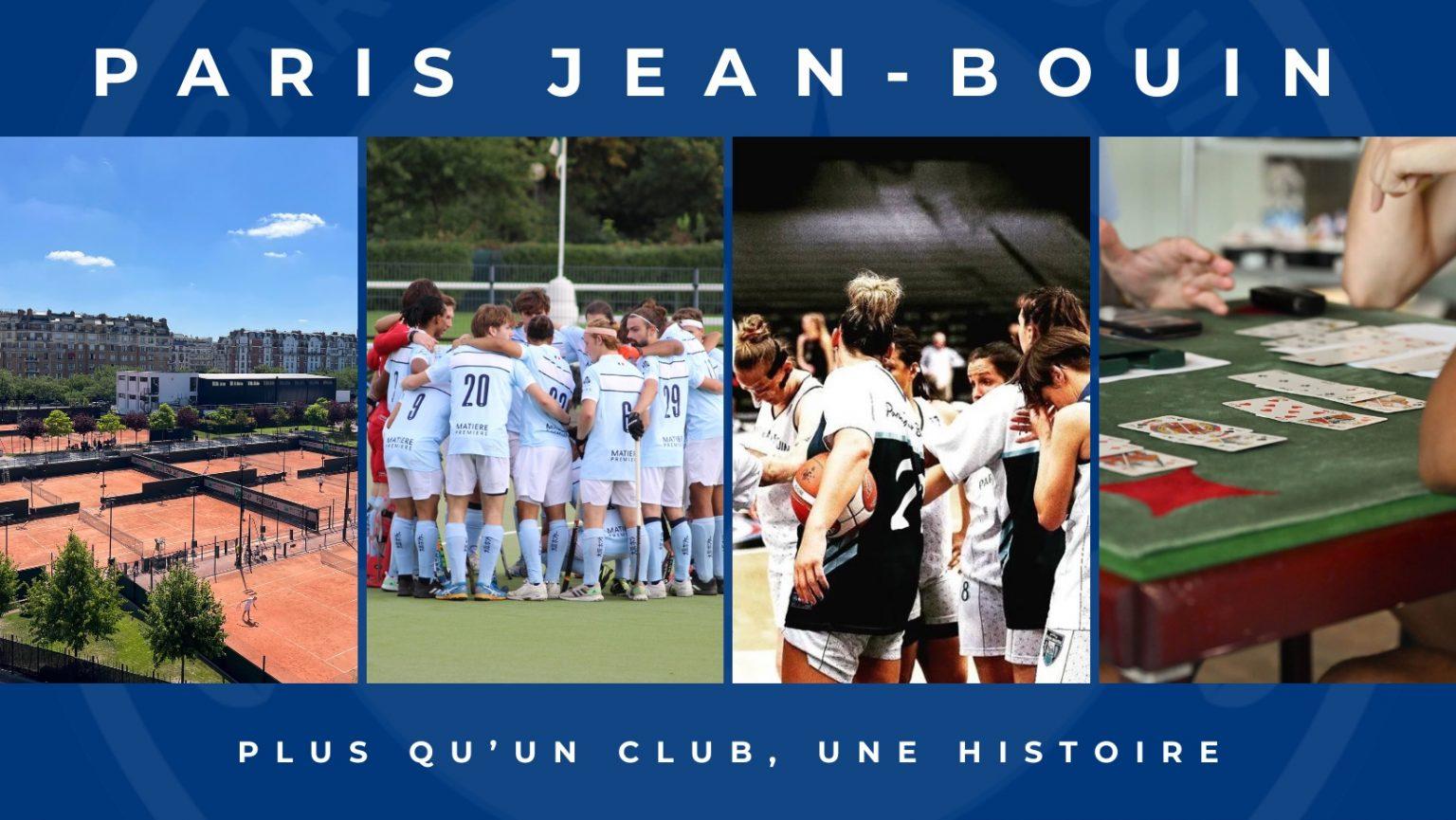Paris JeanBouin Club omnisports, tennis, basket, hockey, bridge