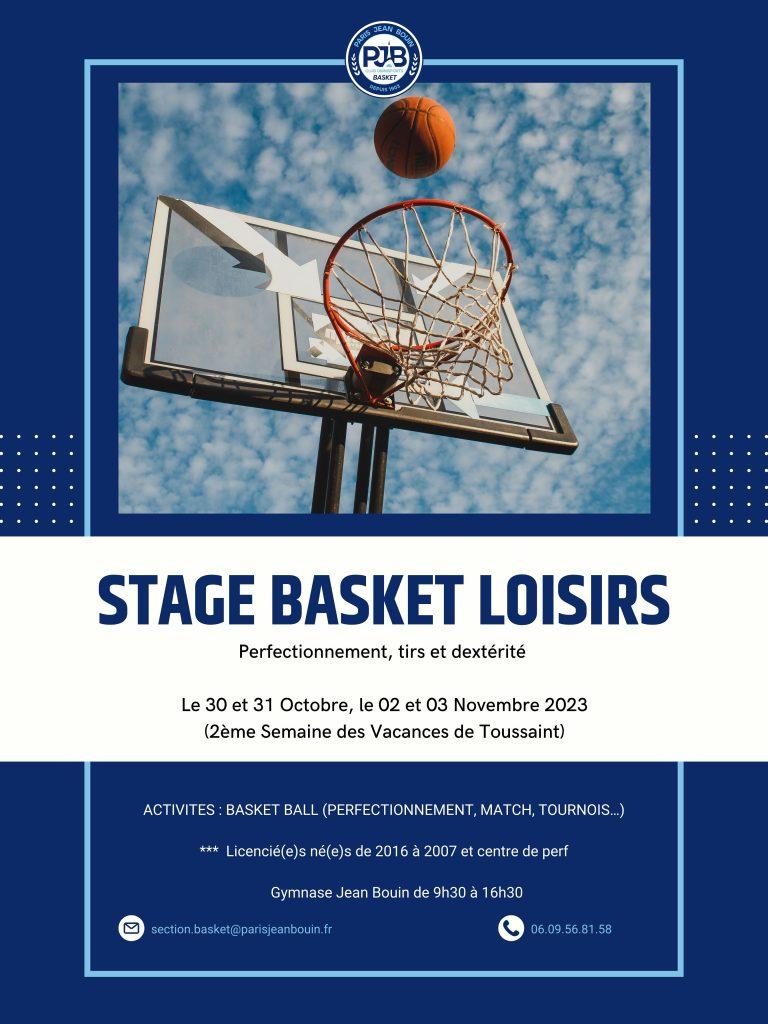 Stage basket loisirs