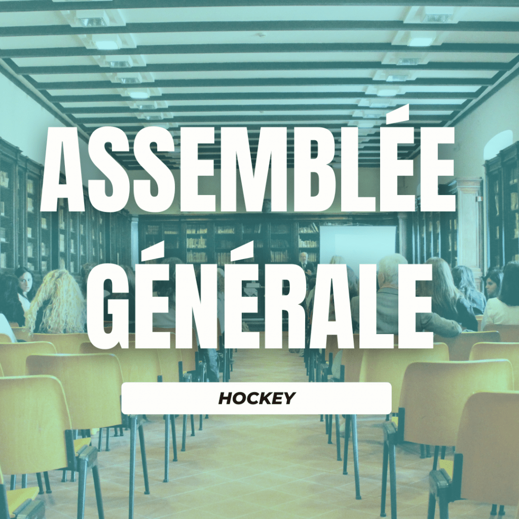 PJB HOCKEY // Convocation à l'Assemblée Générale Élective - Samedi 7 septembre 2024