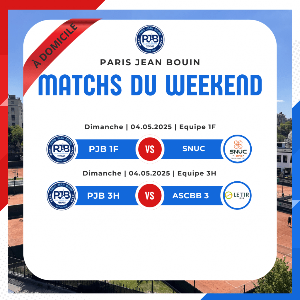 PJB TENNIS // Matchs du weekend - Championnats par équipes 2024-2025