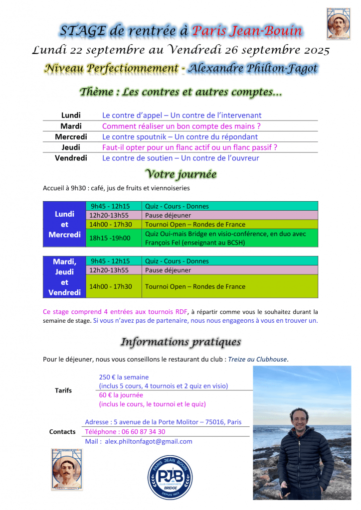 PJB BRIDGE // Stage de la rentrée